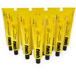UHU All Purpose Adhesive Glue Extra Strong Clear Glue 60ml Pack of 12