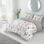 SOFT FIBER COTTON PRINT DUVET COVER QUILT SET BEDDING SETS DOUBLE KING SIZE