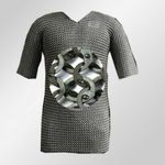 Medieval Stainless Steel Chainmail Shirt Flat Riveted Chain mail Reenactment SCA