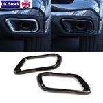Steel Black Exhaust Muffler Tail Pipe Cover For BMW X5 G05 X6 G06 X7 G07 2019-21