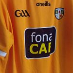 O'Neills Antrim GAA Gaelic Sports Shirt Yellow Size M Jersey Northern Property