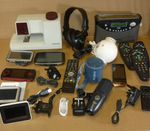 Untested Job Lot Electricals Sat Nav Sky Remotes Headphones Sony Speaker etc.