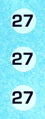 Dinky 163 Bristol Coupe 450 LE-MANS | Car 27 | Waterslide Transfer / Decal