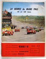 LE MANS Motor Racing Official Programme 1965 Motorsport