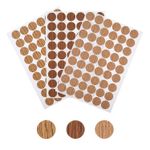 Screw Hole Stickers Self Adhesive 162 Pcs 21mm Wood Texture Screw Cover Sticker