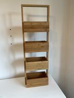 4 Tier Bamboo Bathroom Caddy Used Excellent Condition