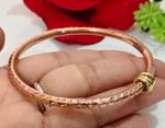 1 Pc Pure Copper Bangle, Unisex Cuff Bracelet, Plain Healing Bangles Adjustable