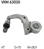 SKF Tensioner Pulley for Honda Civic i-DTEC 120 1.6 December 2017 to April 2023