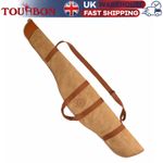 TOURBON Rifle Soft Case Canvas Gun Storage Bag Slip Padded Fleece Hunting UK