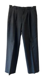 Vintage British Rail Corporate Collection Grey Wool Mix Trousers W34 L32 Uniform