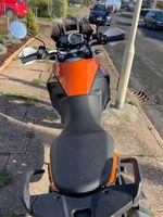Ktm motorcycle, orange and silver