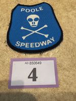 poole speedway vintage sew on patch