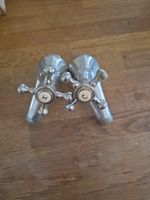 Vintage Brass Double Taps excellent condition for age