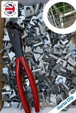5000 Large Wire Mesh Clips + FREE CLIP TOOL - Gabions, Mesh Panel joining 