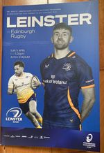 Leinster V Edinburgh 5th April 2026 Champions Cup Programme Excellent Condition