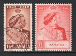 M24755 Jamaica 1948 SG143/4 KGVI: RSW set FU, Cat £75