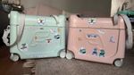 2x Stokke JetKids BedBox Sets Sea Foam Green & Blush Pink Bundle extra accessori