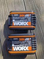 2 x WORX 20V MAX 2.5Ah Battery .Genuine Worx- 2022, new, no box, fully charged