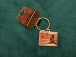 MOTLEY CRUE - RED WHITE & CRUE  ENAMEL METAL KEYCHAIN (NEW) OFFICIAL BAND MERCH