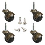 Antique Furniture Caster Wheels, 2 Inch Ball Casters Plate Casters, Vintage Swiv
