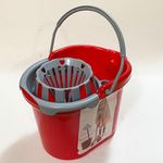 Squeezer Bucket Mop Toy Cleaning House Imitation Red