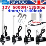 6000N 1320LB Linear Actuator 2"~ 40" Inch Stroke 1000MM DC 12V Electric Motor UK