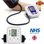 UK 2026 Digital Automatic Blood Pressure Monitor Upper Arm BP Machine Heart Rate
