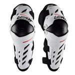 Leatt 2024 Dual Axis Youth Knee Guards White  Motocross MX Quad Kids Protection