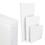 White uPVC Door Panel Foam Filled 20mm 24mm 28mm Flat PVC Plastic Infill Glazing