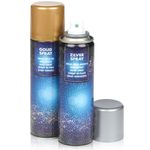 Decorative Lacquer Spray Paint Bottle Festive Craft Metallic Colour Decor 150ml