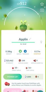 Pokemon PTC Go - 3 x Shiny Applin - NEW!