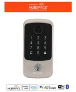 Defiant Square Satin Nickel Electronic Single Cylinder Deadbolt Wi-Fi Enabled 