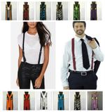 Unisex Adjustable Braces Suspender Slim Trouser Y Clip On Fancy Dress Mens