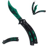 Butterfly Trainer Sports Training Exercise Green Stainless Steel Folding Workout But...