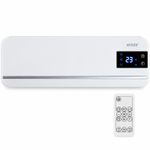 Mylek Over Door Fan Heater Electric Warm Air Curtain Remote Control Digital LED