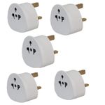 5x 3Pin Universal Plug Travel Adaptor To UK-USA AUS AU US To UK Visitor Adaptors