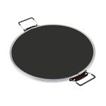 Cooks Professional Pizza Maker Stone Black Glazed Ceramic