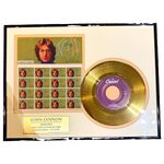 John Lennon Imagine 24KT Gold Plated Presentation Disc Framed Display Ltd  Ed