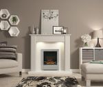 Be Modern Ekon 2kW Chrome effect Inset Electric Fire (H)565mm (W)410mm (D)140mm