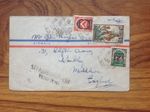 Algerian stamped envelope to the UK 1950  . Free UK Postage