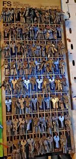 CLASSIC CAR KEYS RECUT  FS SERIES 876- 955 ORIGINAL KEYS USED