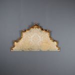 Antique Headboard Carved Gilded Wood Italy XIX Century Original
