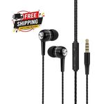 Earphones Wired Headphones In Ear High Definition Deep Bass 3.5mm AUX Jack