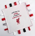 Liverpool Football Taggy Comforter Blanket Baby Boy Girl Taggies Personalised