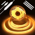 Enteenly COB LED Strip Light 2m USB 5V TV Backlight Dimmable Warm White