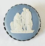 Wedgwood Blue Jasperware Pin Badge