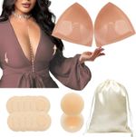 Double Sided Sticky Bra Lift Inserts,Lightly Padded Push-Up Adhesive Bra