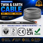 10mm Twin and Earth T&E Electric Cable Wire High Power Cooker Cable Shower Cable