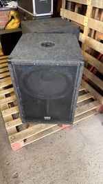 Pair Of Bass Bins - happy to deliver at given fuel rates (see description). 