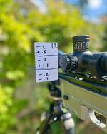 DOPE card holder, range card, long range shooting, hunting, scope mounted, PRS